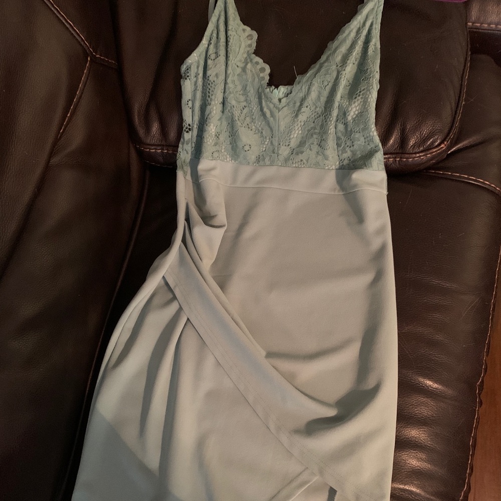 NWT Sexy Mint Slant Cut Dress